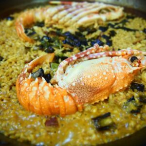 Pollo y langosta