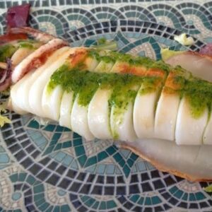 Calamar fresco a la plancha