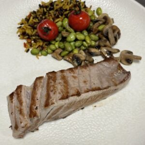 Ventresca de atún rojo a la plancha